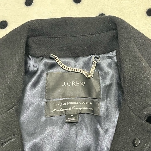 J. Crew Tailored Wool Coat Size 4 - Picture 5 of 10